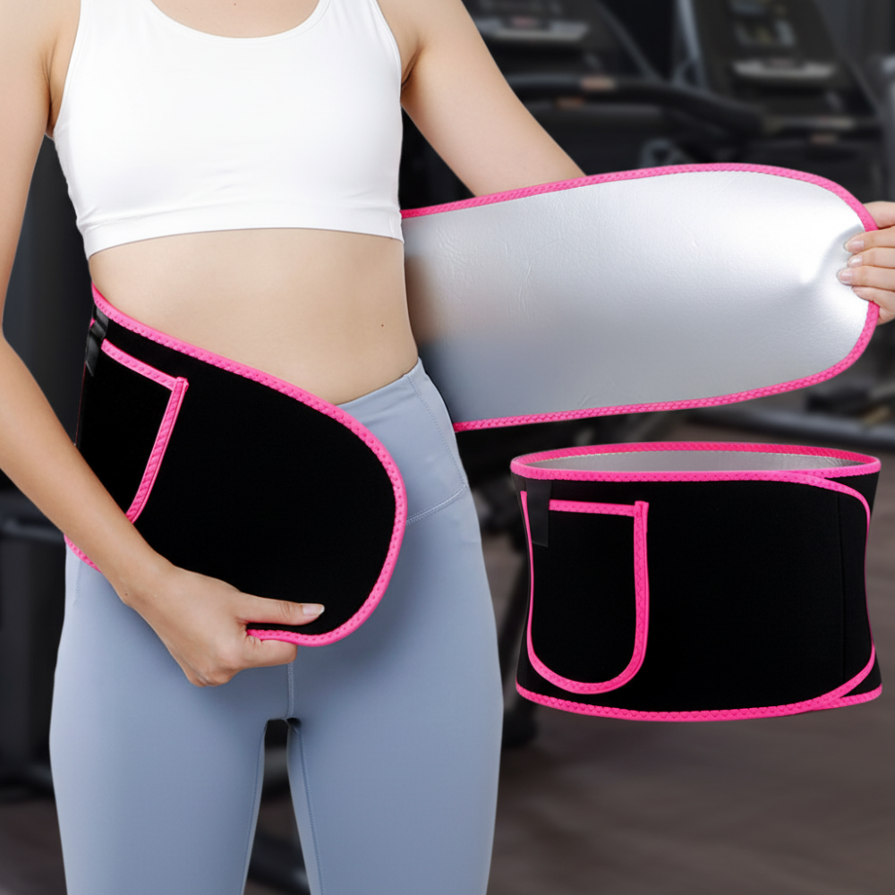 Core-Support Waist Trainer Sweat Belt for Abdominal Slimming and Waist Definition
