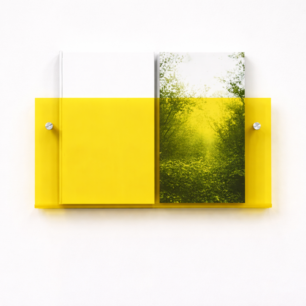 Acrylic Floating Wall Shelf - Magazine Display & Storage Organizer