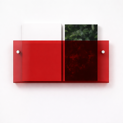 Acrylic Floating Wall Shelf - Magazine Display & Storage Organizer