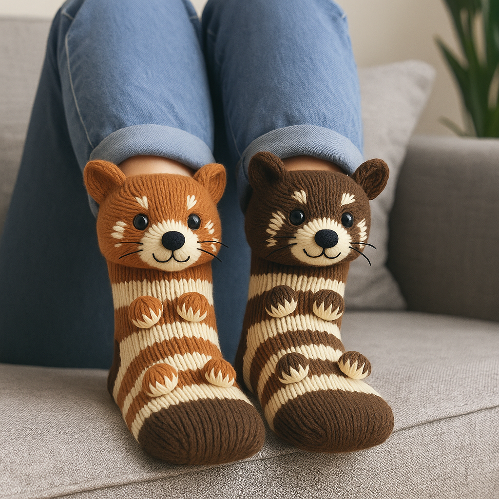 Animal 3D House Socks