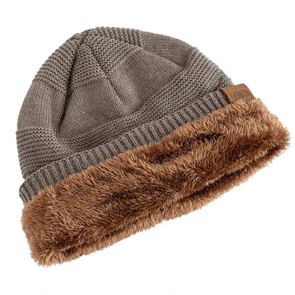 Cozy Slouch Beanie - Knit Winter Hat with Acrylic Lining