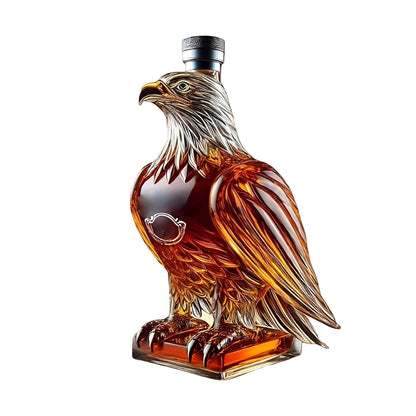 Eagle Whiskey Decanter – Elegant Glass Bottle for Decorative Bar Display