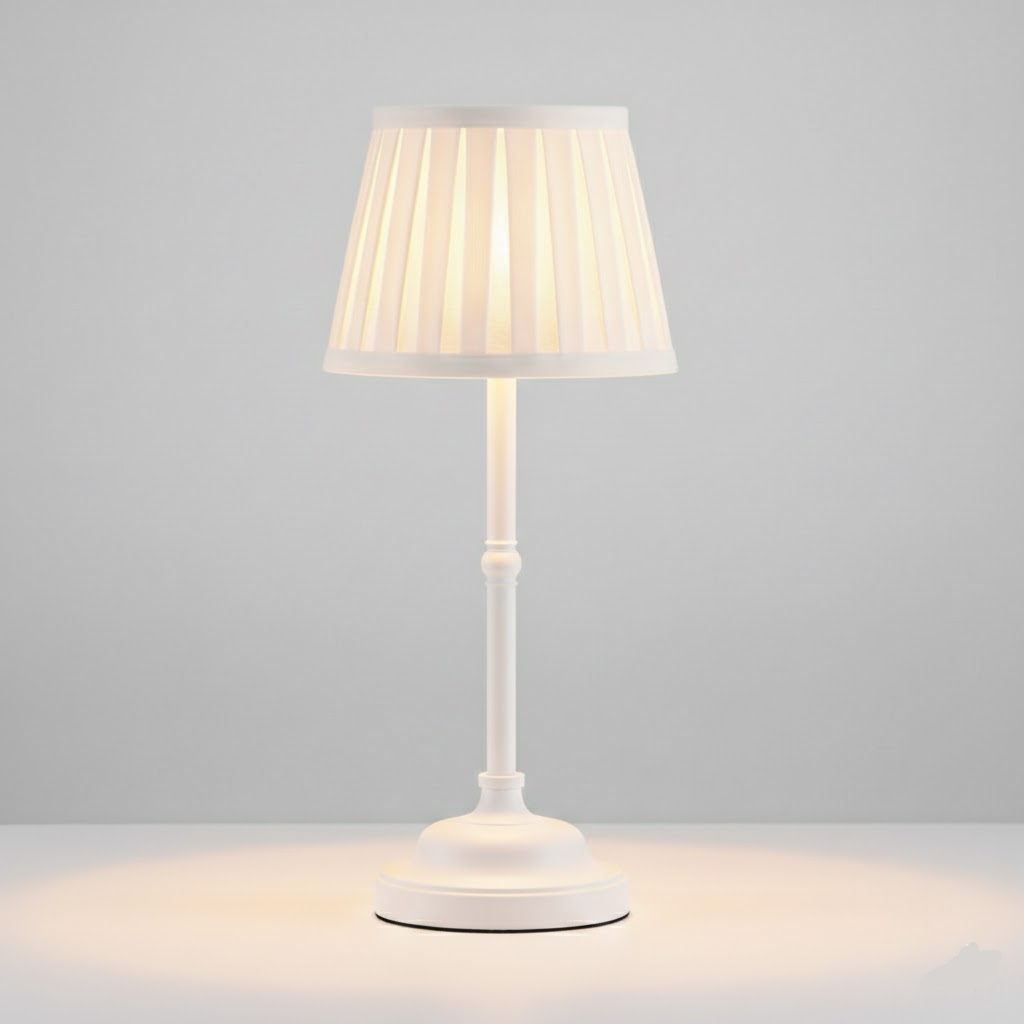 Brass Table Lamp - Cordless, Rechargeable LED with Touch-Activated Dimming