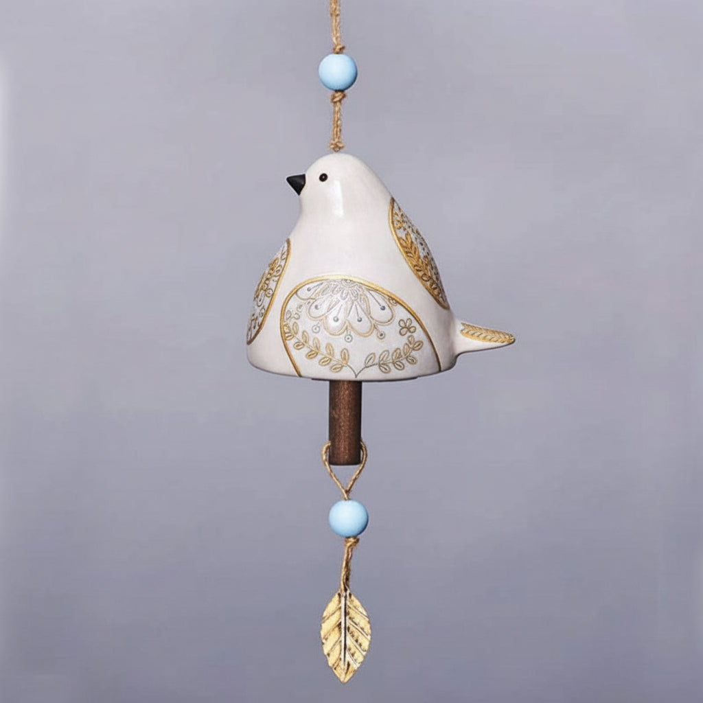 Charming Garden Wind Chimes – Hanging Bird Decoration for Outdoor Patio