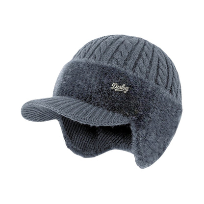 Cozy Winter Trapper Hat with Ear Flaps - Knit Cap