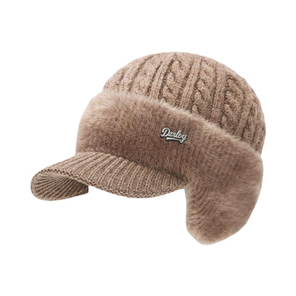 Cozy Winter Trapper Hat with Ear Flaps - Knit Cap