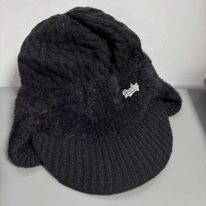 Cozy Winter Trapper Hat with Ear Flaps - Knit Cap