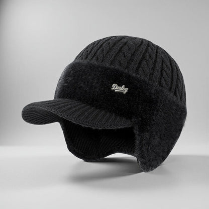 Cozy Winter Trapper Hat with Ear Flaps - Knit Cap