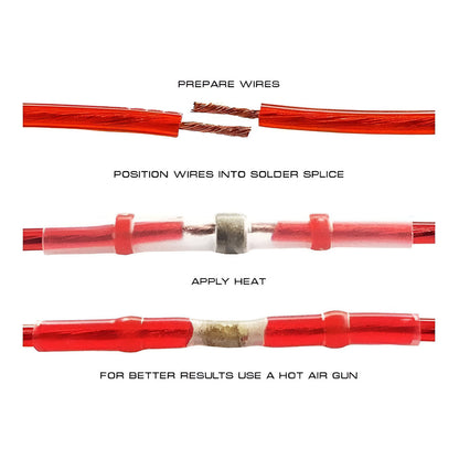 All-in-One Wire Connector Kit with Heat-Shrink Solder Sleeves - Electrical Assortment Set