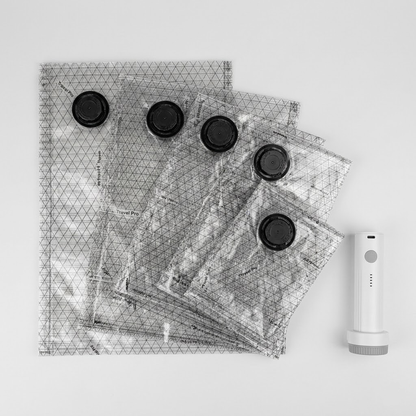 Cordless Vacuum Storage Bags with Pump – Travel Packing Set
