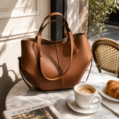 Chic Vintage Women's Tote Bag - Everyday Shoulder Carryall