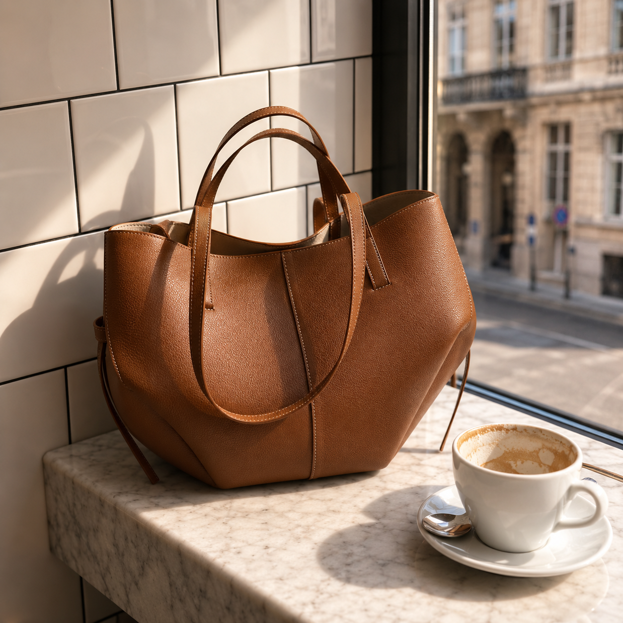 Chic Vintage Women's Tote Bag - Everyday Shoulder Carryall
