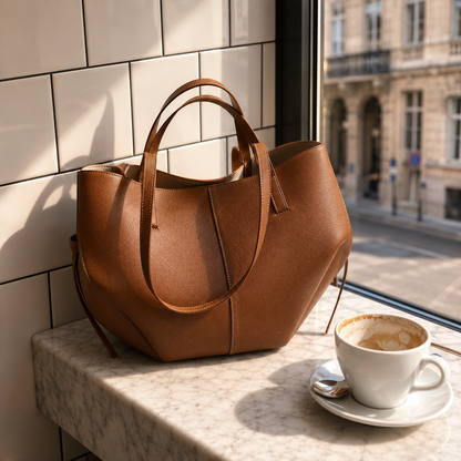 Chic Vintage Women's Tote Bag - Everyday Shoulder Carryall