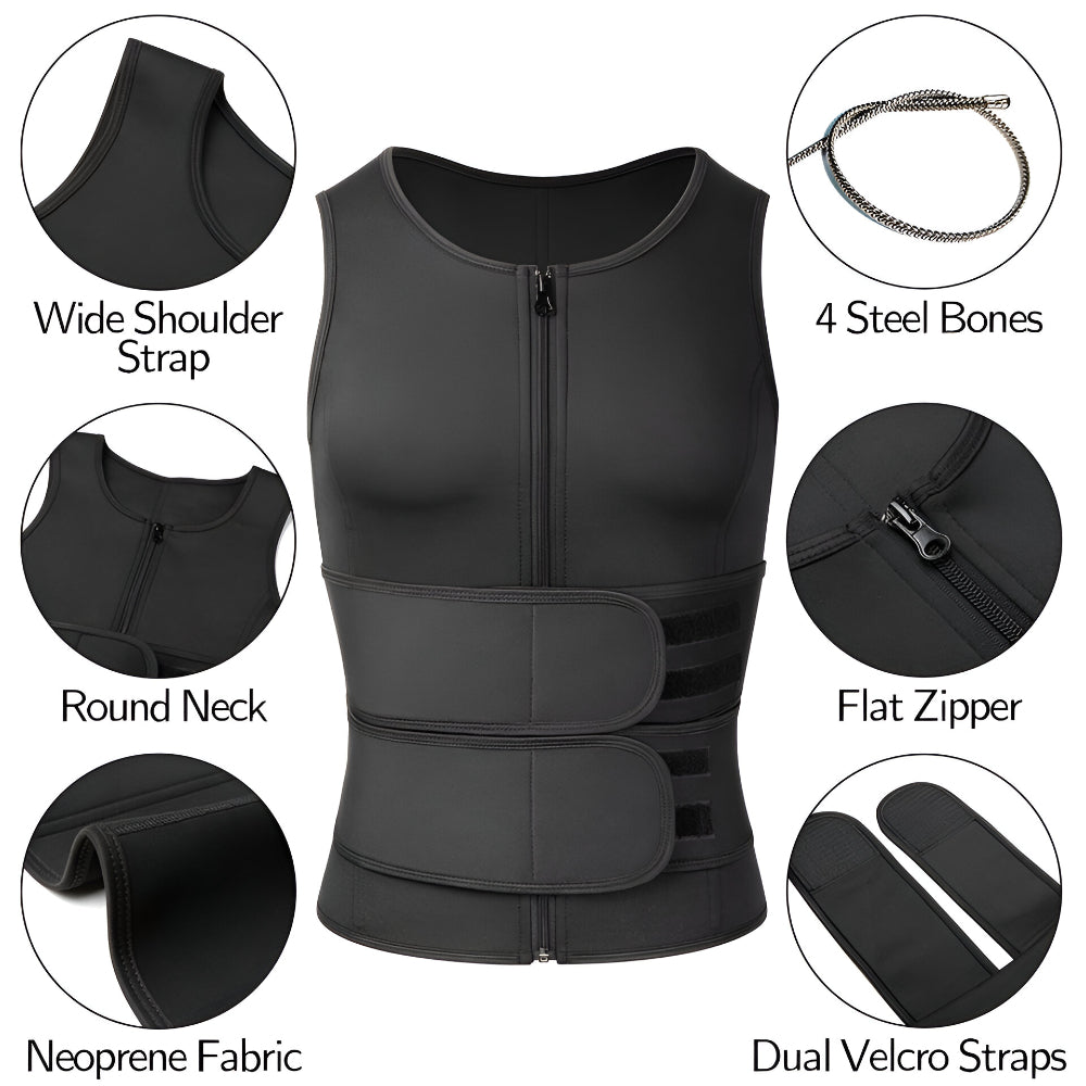 Adjustable Neoprene Workout Vest for Fitness & Body Training