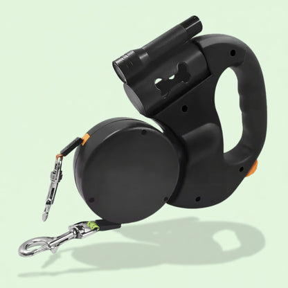 Dual Retractable Dog Leash – Tangle-Free Walking Lead for Two Dogs