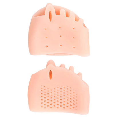 2pcs Silicone Metatarsal Pads Toe Separator Hallux Valgus Corrector Finger Bunion Orthotics Massage Forefoot Socks Foot Care Too