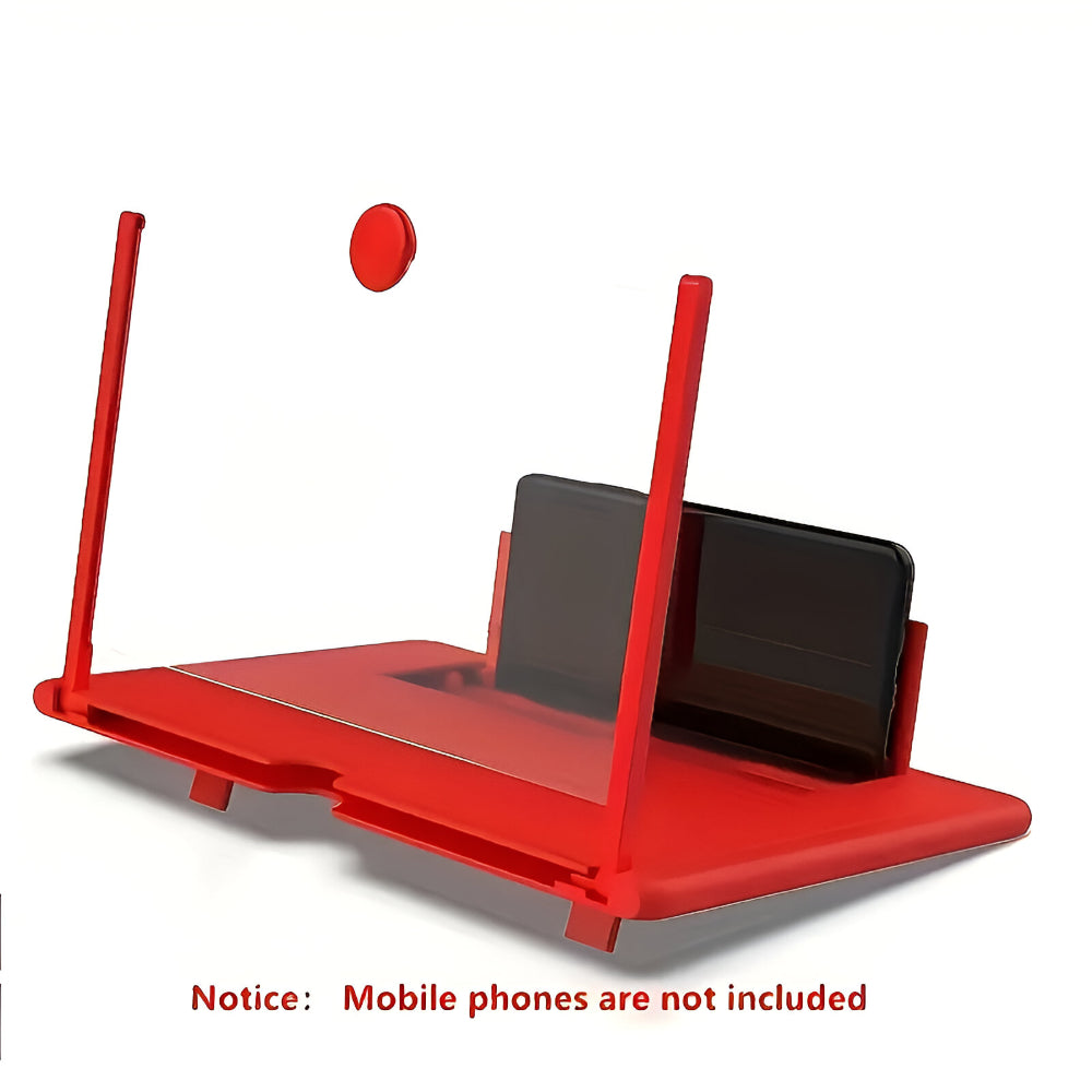 Foldable Phone Stand with Screen Magnifier – Portable Holder and Display Amplifier for Hands-Free Viewing