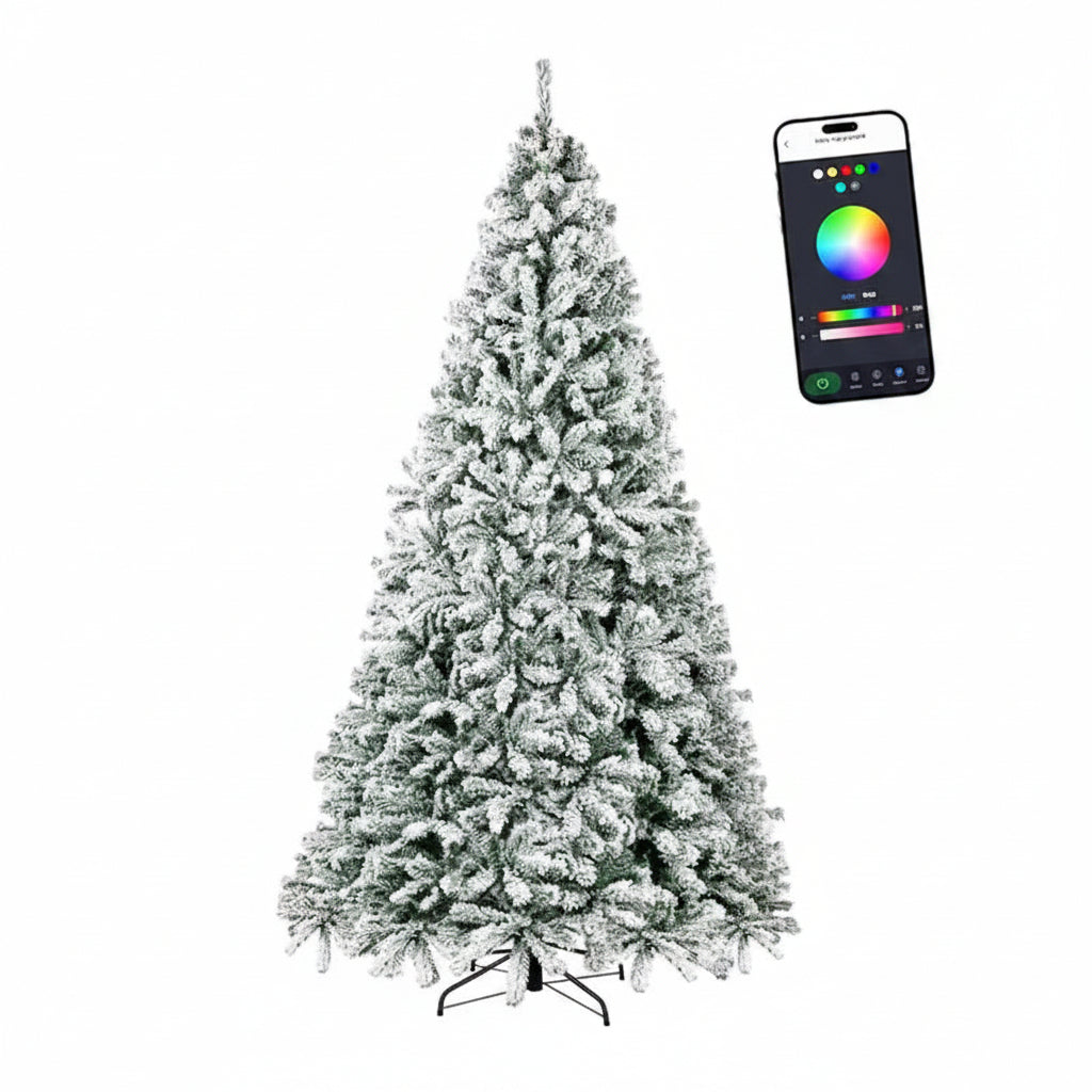 Fully Decorated Artificial Christmas Tree Lights - Ready to Shine