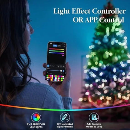 Fully Decorated Artificial Christmas Tree Lights - Ready to Shine