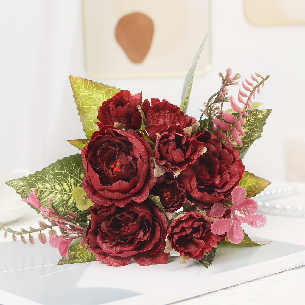 Artificial Peony Flower Bouquet – The Perfect Mother's Day Gift for Home Decor