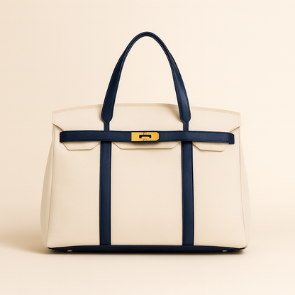 Foldable Canvas Tote Bag – Zippered, Reusable Shopping Tote