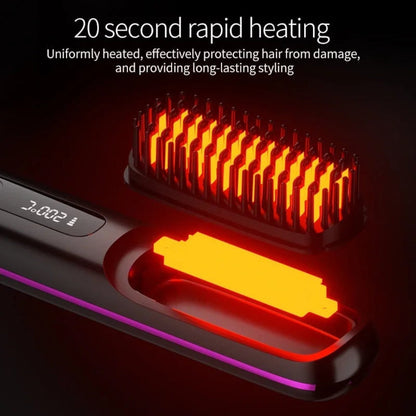 Ceramic Cordless Portable Hair Straightener - Rechargeable, Travel-Friendly & Compact