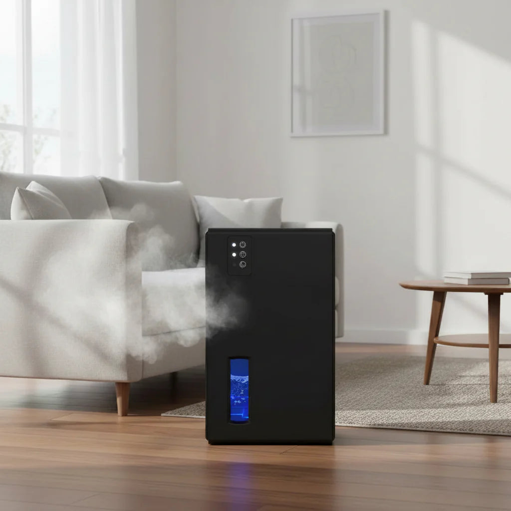 Compact Quiet Digital Basement Dehumidifier for Home Cooling