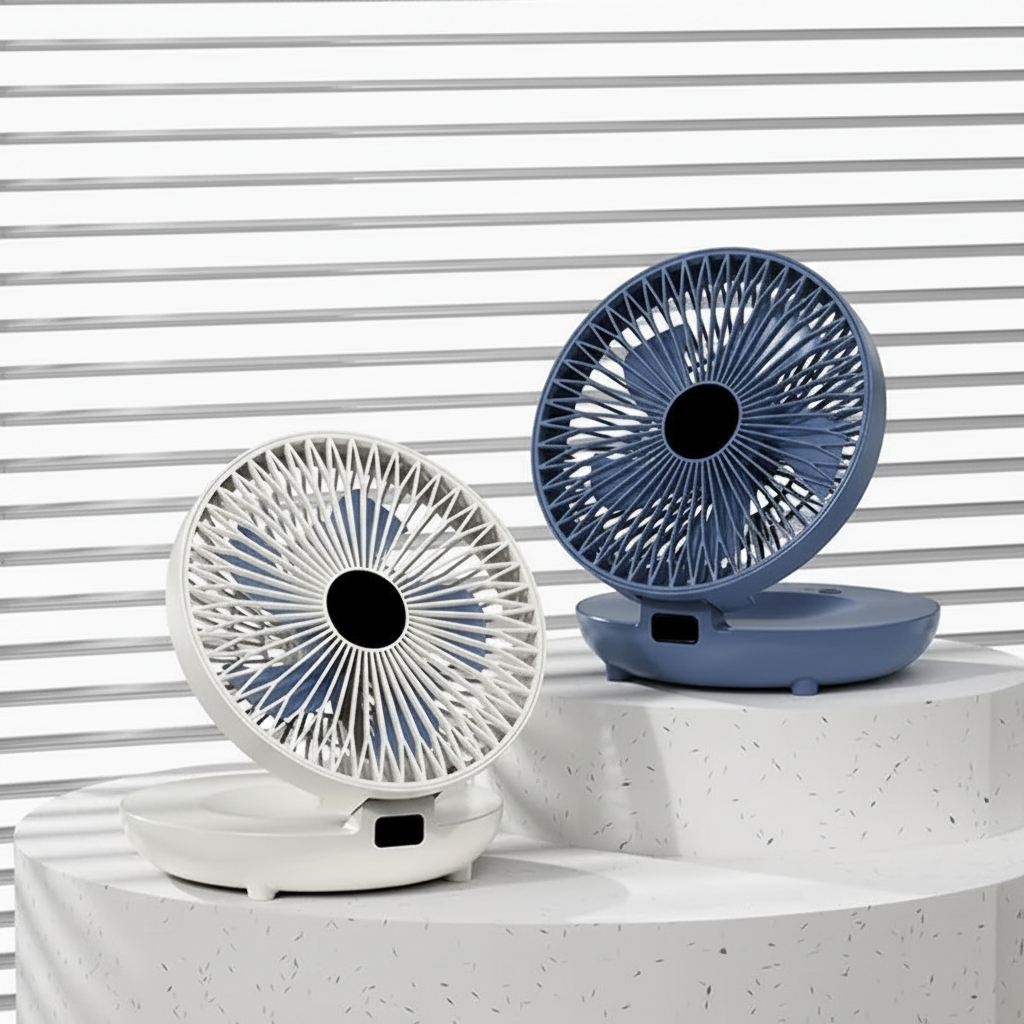 Cooling Blanket Oscillating Portable Mesh Fan - Foldable, Compact & Refreshing