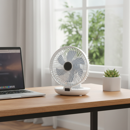 Cooling Blanket Oscillating Portable Mesh Fan - Foldable, Compact & Refreshing