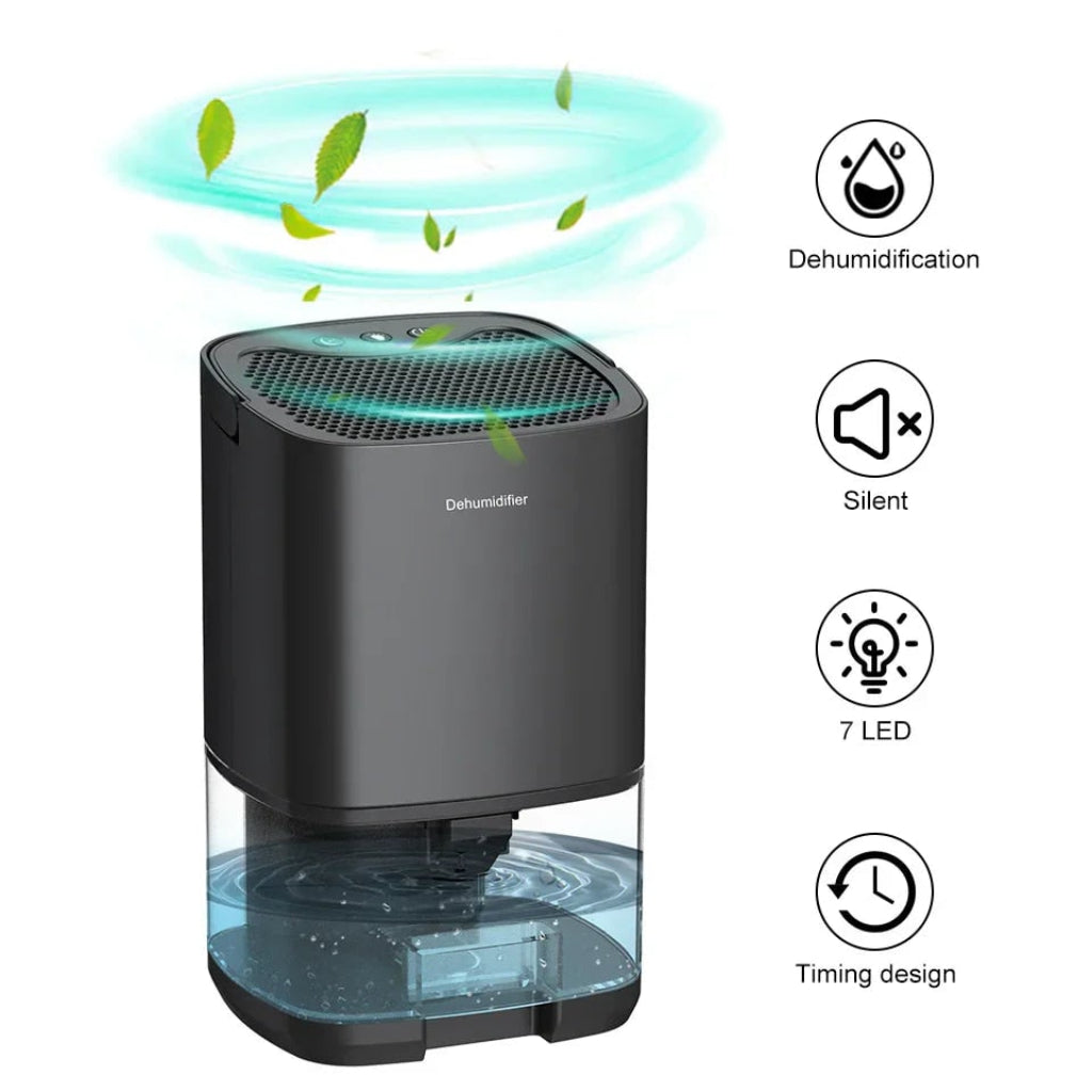 Compact Portable Dehumidifier with Cooling Night Light