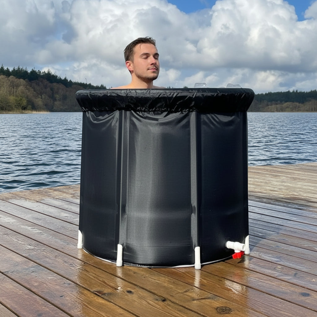 Foldable Portable Ice Bath Tub - Insulated for Fast Cooling and Recovery