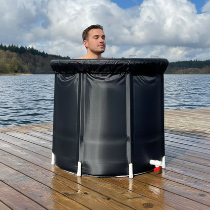 Foldable Portable Ice Bath Tub - Insulated for Fast Cooling and Recovery