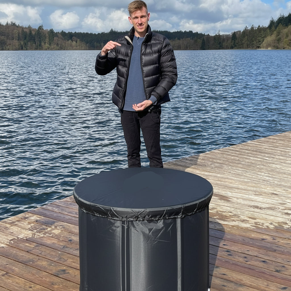 Foldable Portable Ice Bath Tub - Insulated for Fast Cooling and Recovery