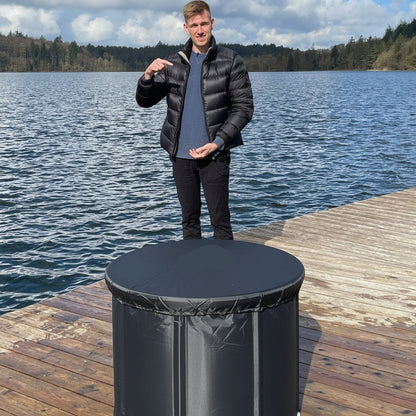 Foldable Portable Ice Bath Tub - Insulated for Fast Cooling and Recovery