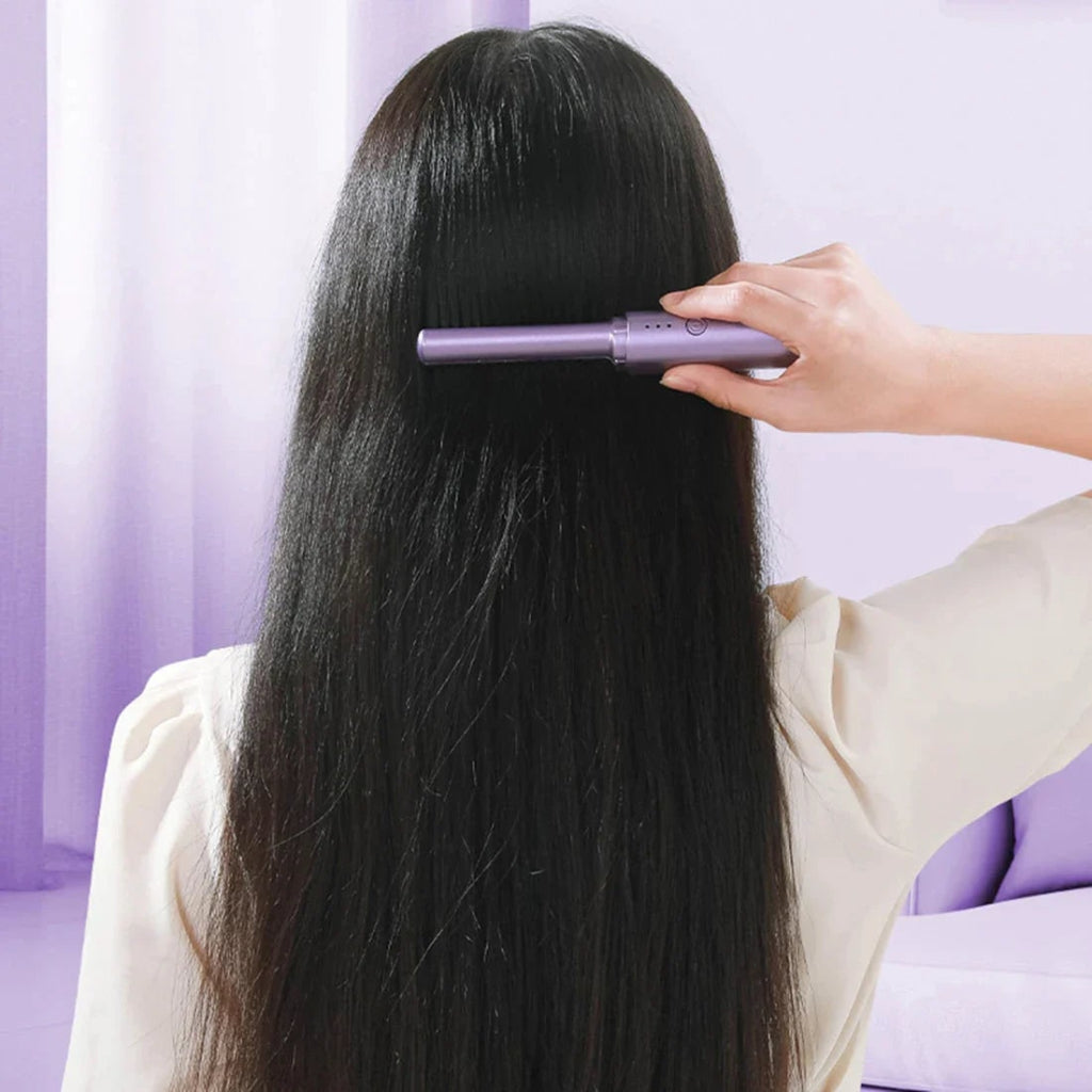 Cordless Travel Hair Straightener - Ultra-Portable Mini Styling Tool for On-The-Go