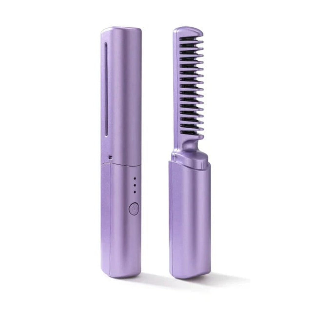 Cordless Travel Hair Straightener - Ultra-Portable Mini Styling Tool for On-The-Go