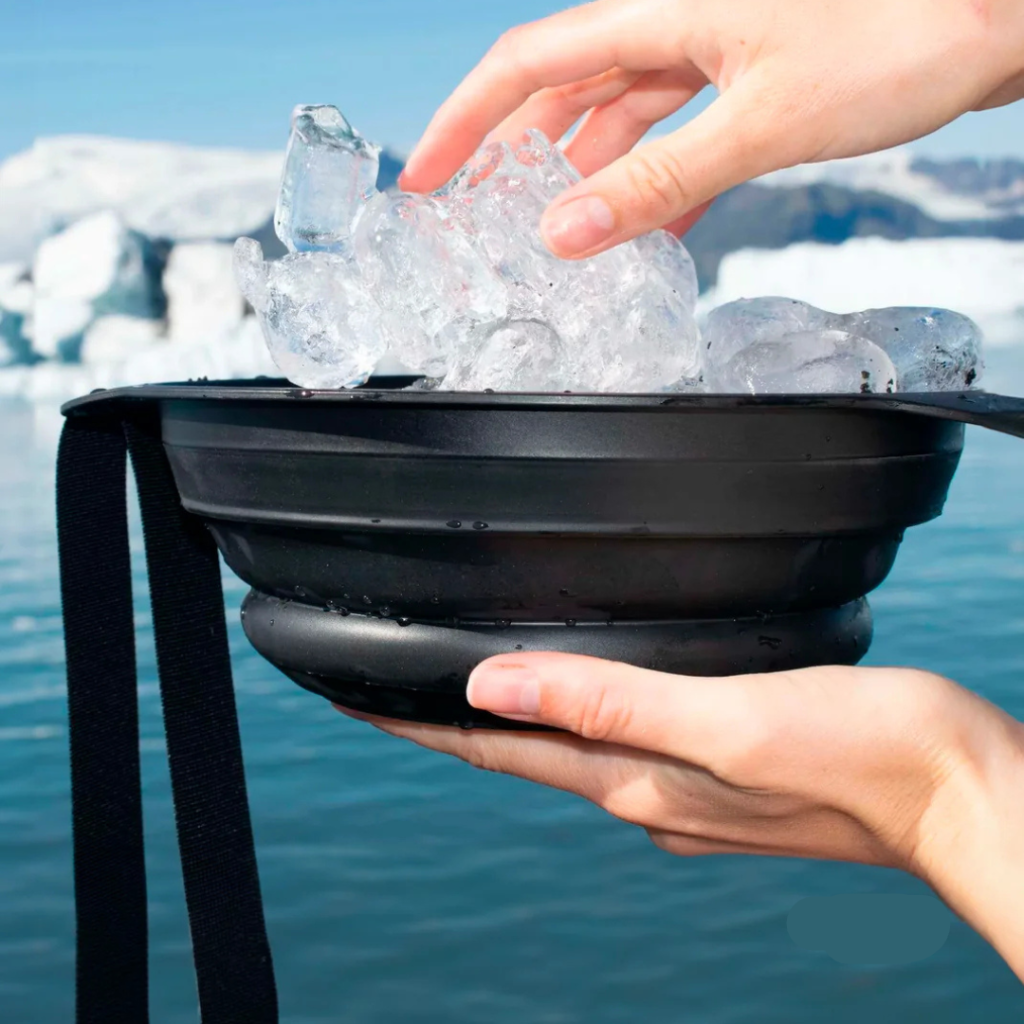 Desk Fan Cooling Shower with Ice Therapy and Cold Plunge