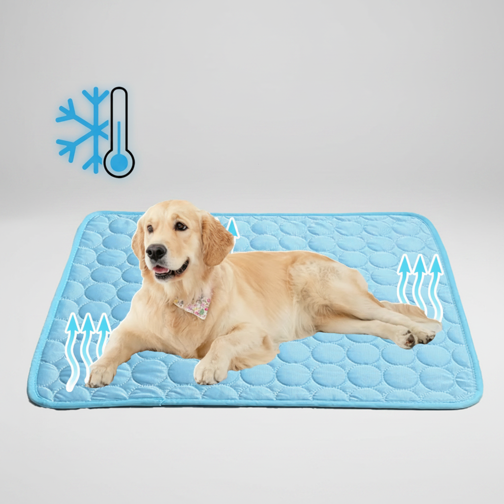 Cooling Dog Mat - Breathable, Foldable Pet Pad for All-Season Comfort
