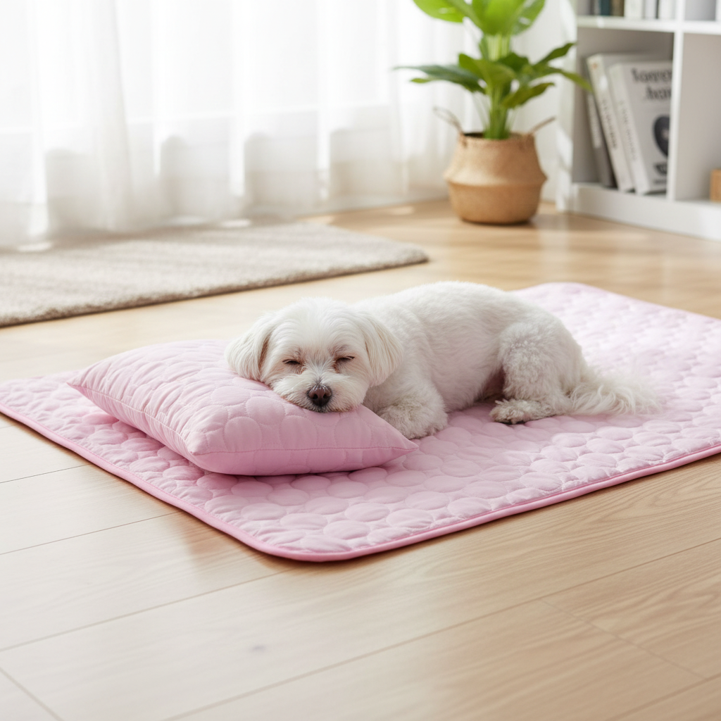Cooling Dog Mat - Breathable, Foldable Pet Pad for All-Season Comfort