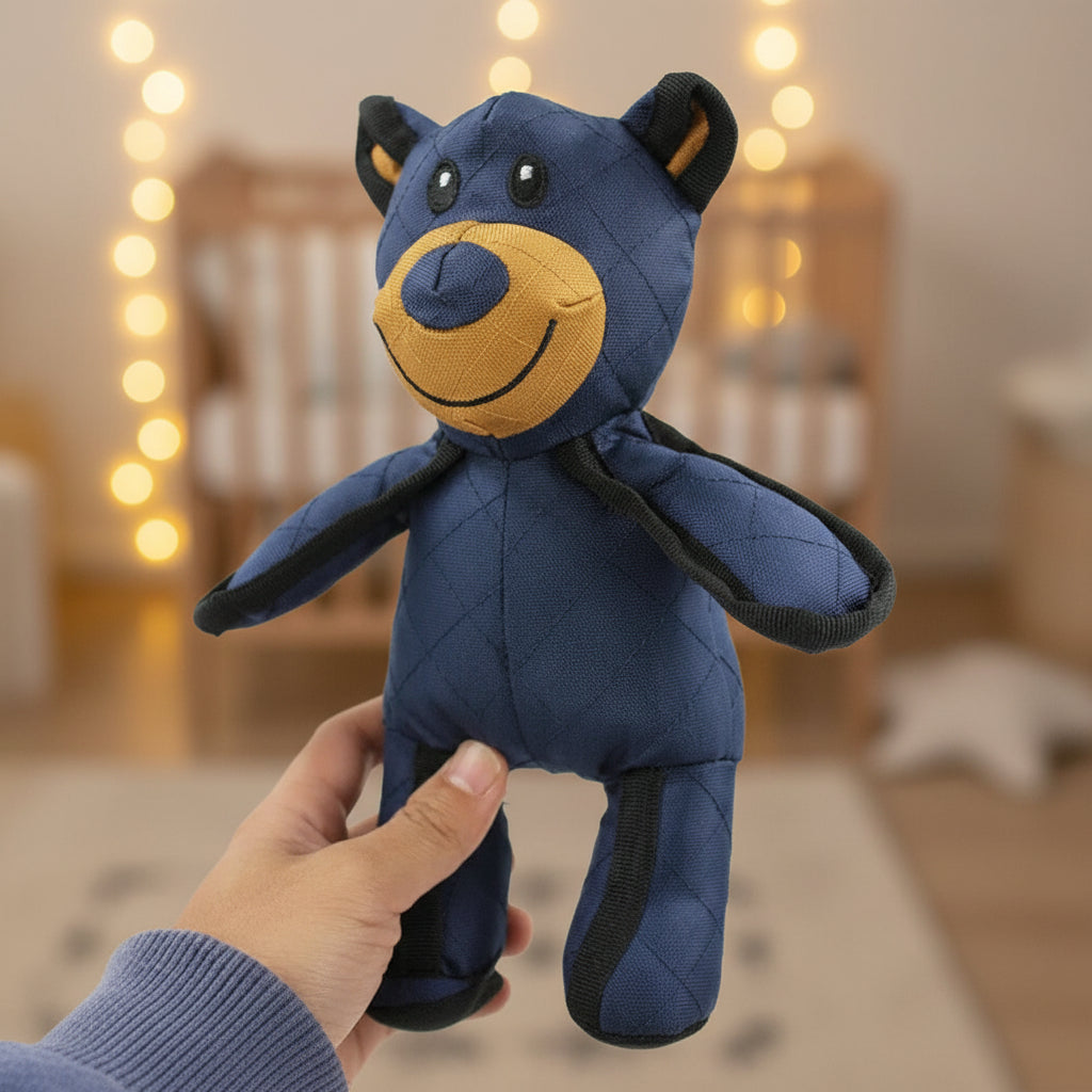 Durable Plush Interactive Bear Chew Toy for Dogs