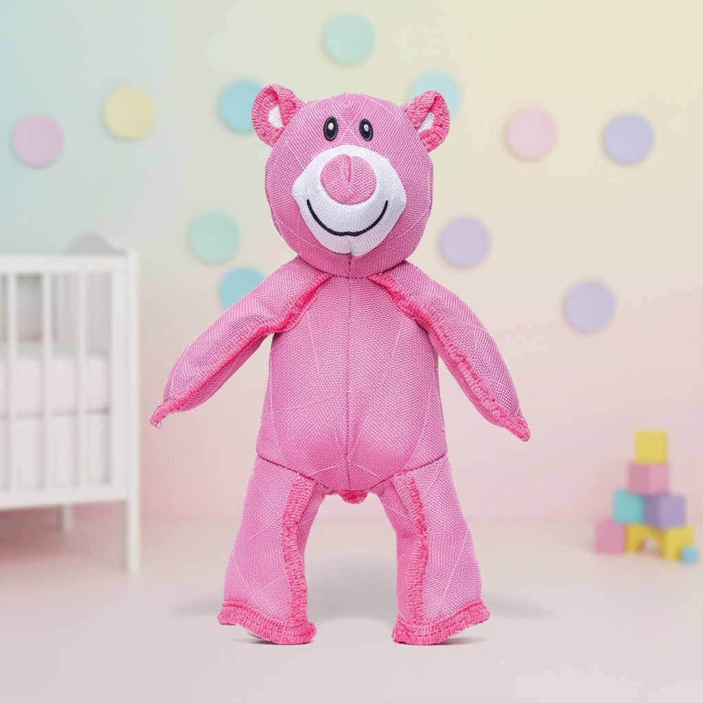 Durable Plush Interactive Bear Chew Toy for Dogs