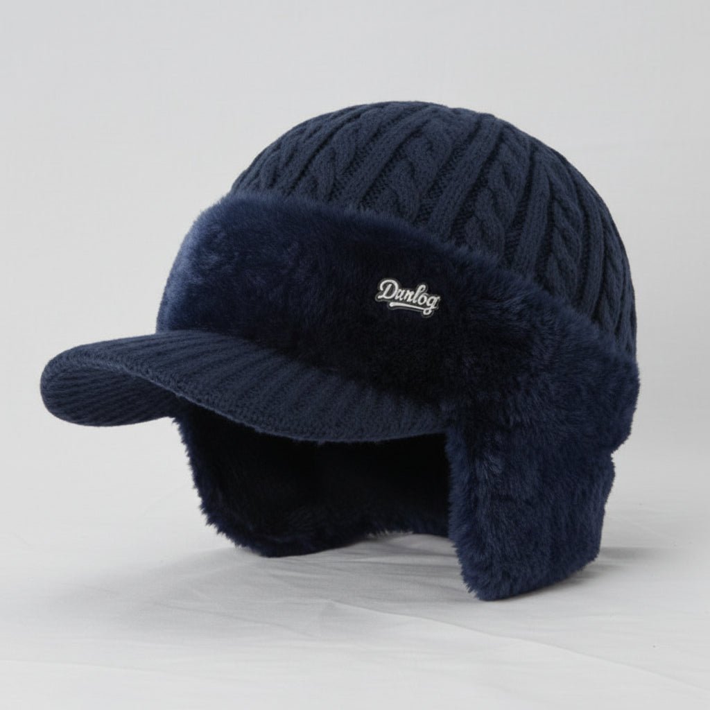 Fur-Lined Trapper Winter Hat with Windproof Ear Protection