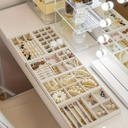 Elegant Jewelry Organizer Tray – Drawer Storage Insert, Perfect Mother's Day Gift
