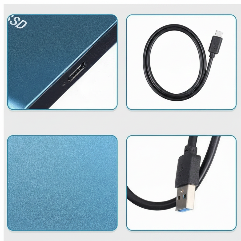 128TB Portable External SSD - Ultra-Fast USB Storage