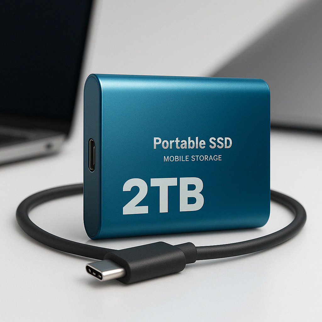 2TB USB-C Portable External SSD – Fast, Compact Mobile Storage