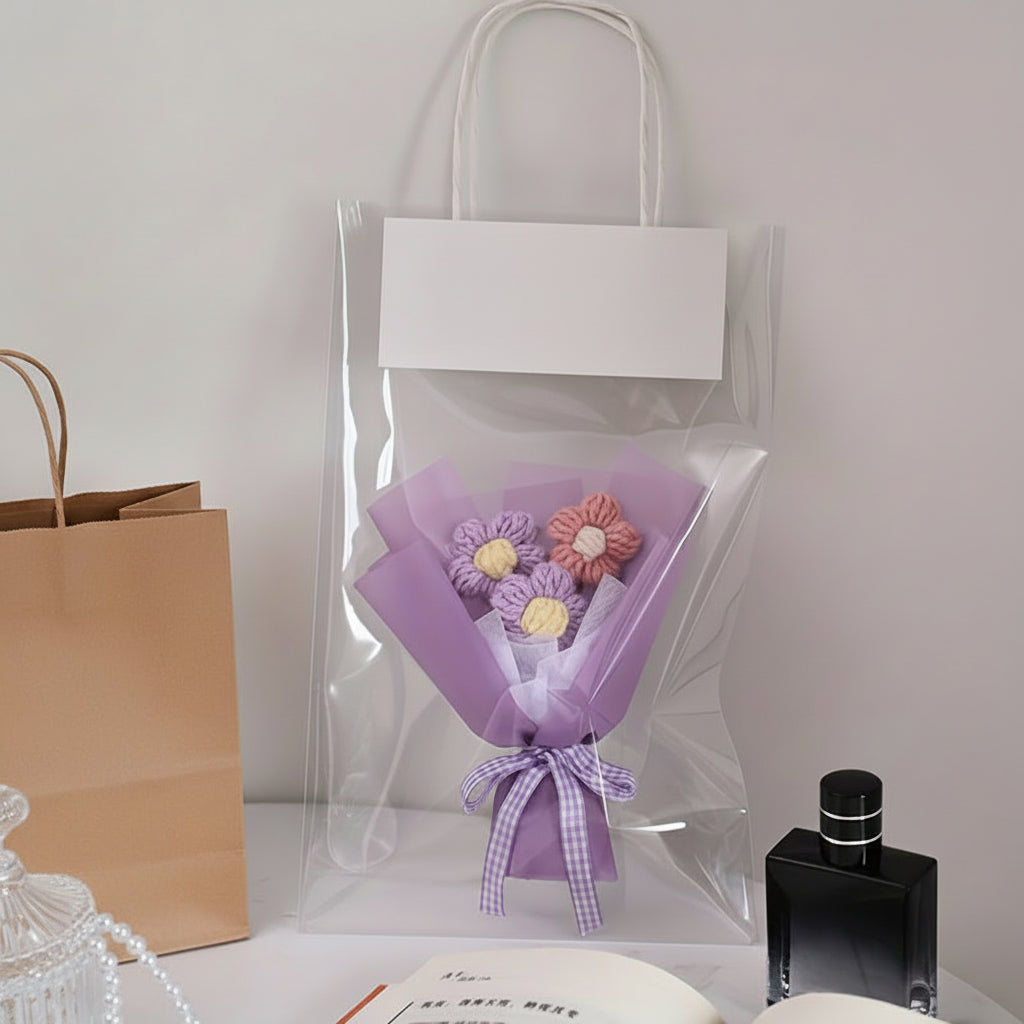 Handmade Flower Bouquet - Mother's Day Gift with Mini Wrapped Decoration