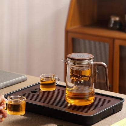 Glass Teapot with Infuser for Loose-Leaf Tea - Elegant Pitcher & Tea Maker
