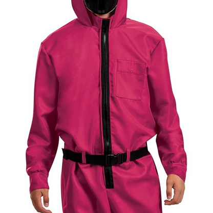 Complete Halloween Costume: Hooded Jumpsuit with Mask -