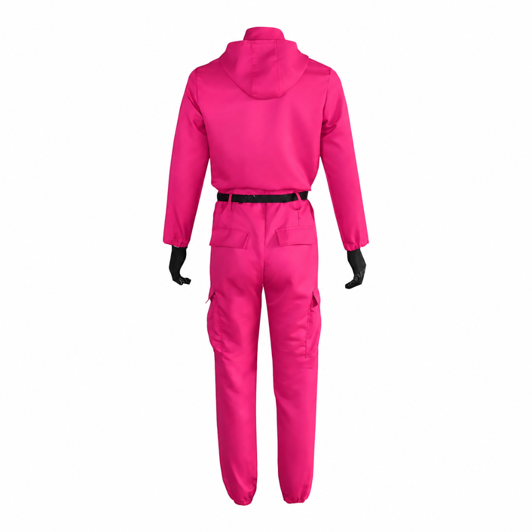 Complete Halloween Costume: Hooded Jumpsuit with Mask -