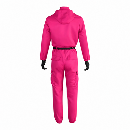 Complete Halloween Costume: Hooded Jumpsuit with Mask -
